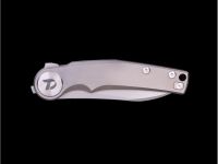 Складной нож Dr.Tech D9618G, сталь M390, рукоять титан, серый