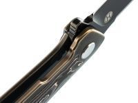 Складной нож Honor Caesar Elite Black, bronze, рукоять титан и карбон, сталь S35VN