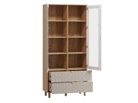 Витрина Теджонс 2-93x204 Деко Латте