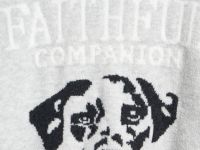 Вязаный джемпер с принтом для девочек, Серый