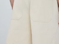 Джинсовые шорты с эластичным поясом, Белый