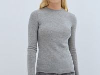 Вязаный джемпер с шерстью, Серый