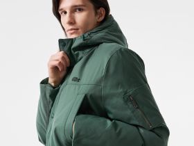 Мужская утеплённая парка Lacoste с капюшоном
