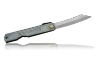 Нож складной Higonokami Reverse Tanto, сталь AoGami, рукоять нержавеющая сталь, серый