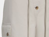 Шорты из тенселя с накладными карманами