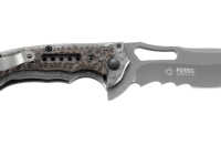 Складной нож CRKT Fossil™ Compact WITH VEFF SERRATIONS™, сталь 8Cr13MoV, рукоять нержавеющая сталь, накладки G-10