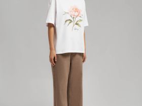 Свободная футболка из хлопкового джерси