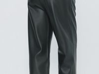 Брюки из искусственной кожи, Черный