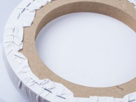 Холст на подрамнике "Сонет", круглый, диаметр 40 см, 280 г 100% хлопок, акриловый грунт, среднее зерно