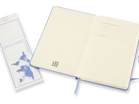 Записная книжка в линейку Moleskine "Classic" Pocket 9x14 см 192 стр., обложка голубая гортензия