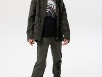 Рубашка текстильная с капюшоном из трикотажа для мальчиков