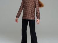 Фуфайка трикотажная для девочек (футболка с длинными рукавами)