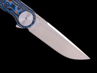 Складной нож Dr.Tech W3897MBL, сталь D2, рукоять микарта, Pattern blue