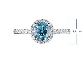 Кольцо из белого золота э0912кц04211033_blue