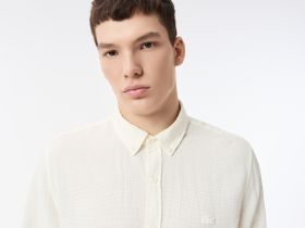 Мужская хлопковая рубашка Lacoste