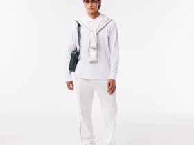 Мужское поло Lacoste с длинными рукавами