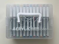 Набор маркеров акриловые Languo, 48 цветов, пластиковый бокс