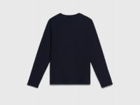 Лонгслив с имитацией футболки для мальчиков, Синий