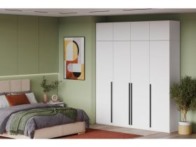 Распашной шкаф Кимбол 4.1-240x280 Белый