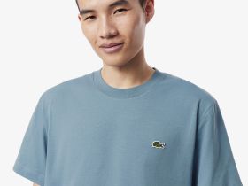 Мужская хлопковая футболка Lacoste с коротким рукавом