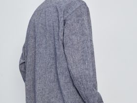 Рубашка из льна с длинным рукавом