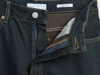 Широкие джинсы с подворотами, Синий