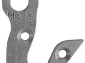 Держатель заднего переключателя "петух" Meta №94 фрезерованный (серебристый)