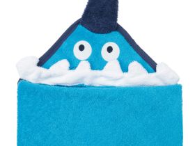 Полотенце детское текстильное с капюшоном для мальчиков