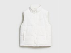 Утеплённый вельветовый жилет, Бежевый