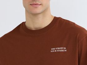 Футболка из хлопка с принтом, Оранжевый