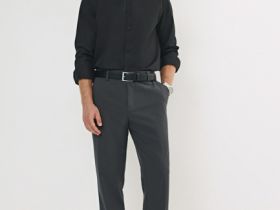 Рубашка из плотной ткани, Черный