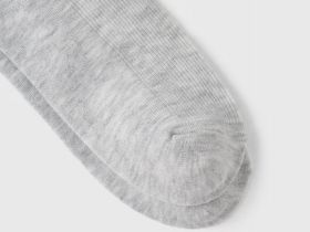 Носки в рубчик с вискозой, Серый