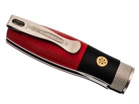 Складной нож Reptilian "Лесовик-02", сталь D2, рукоять G10, Limited Edition, красный