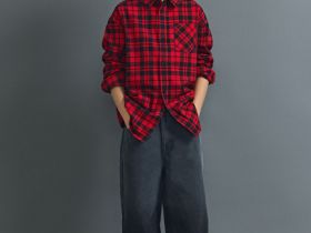 Рубашка в клетку для мальчиков, Красный