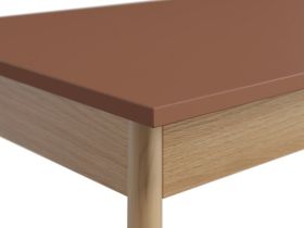 Стол Торвалль-3 120x52 Терракотовый/Натуральный