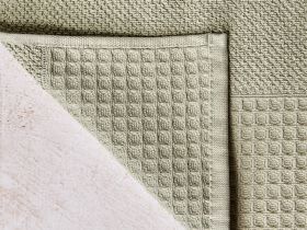 Полотенце махровое Cecile, зеленое