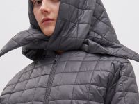 Пальто утепленное с воротником-стойкой