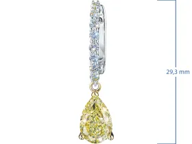 Серьги из комбинированного золота э4812сг10251351