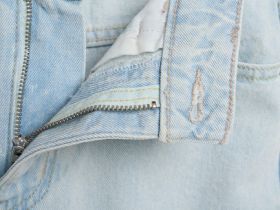 Джинсы Wide leg для девочек, Голубой