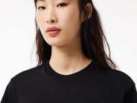 Женская футболка Lacoste свободного кроя из мягкого хлопка