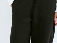 Трикотажные брюки для девочек, Черный