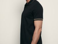 Поло с контрастной отделкой