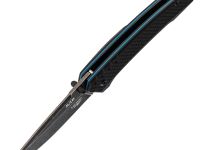 Складной нож ВДВ, сталь D2, рукоять G10, черный