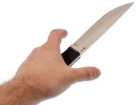 Туристический нож Тигр, сталь Х12МФ, рукоять G10, черный