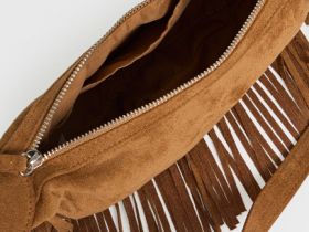 Сумка из искусственной замши для девочек, Коричневый