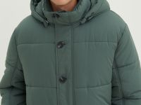 Полупальто утепленное с воротником-стойкой