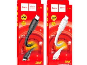Кабель Hoco X84 60W (Type-C) на (Type-C) 100см силиконовый (черный)