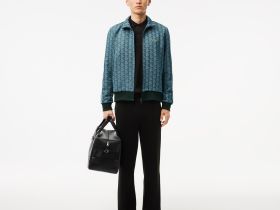 Мужская жаккардовая толстовка Lacoste PARIS с монограммой