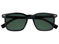 Очки солнцезащитные ZIPPO, унисекс, черные, оправа из поликарбоната, зеленые линзы
