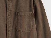 Рубашка из хлопкового твила, Серый